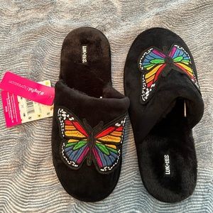 New! Lukees by Muk Luks butterfly slippers